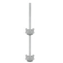 WANDBOCK Wandmast 4000 Zopfmaß 76mm silber