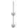 WANDBOCK Wandmast 4000 Zopfmaß 76mm silber